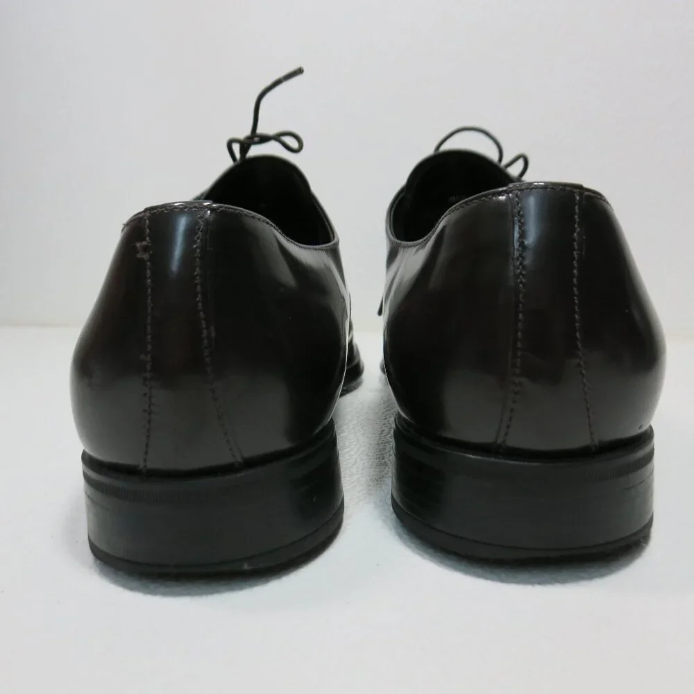 Prada Cap Toe Leather Dress oxfords Men's Footwear Shoes Men's Italy Sz 11 - Picture 6 of 10